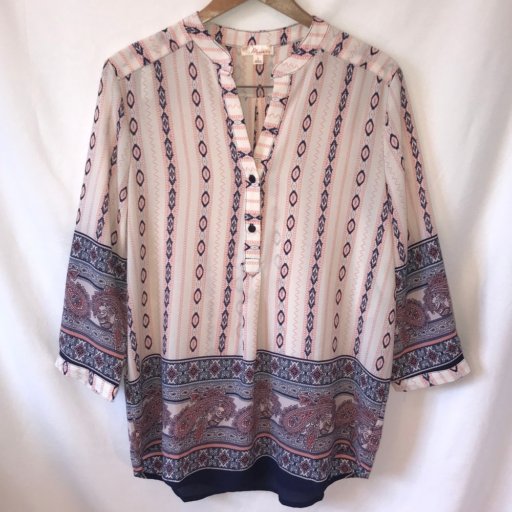 Misia - Tunic 3/4 Sleve - Boho Style - Size L